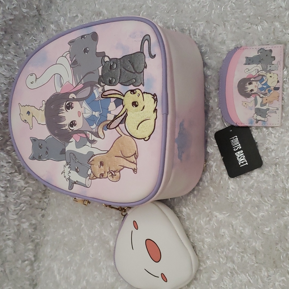 Fruits Basket convertible backpack with coin purse + cardholder - Picture 14 of 16